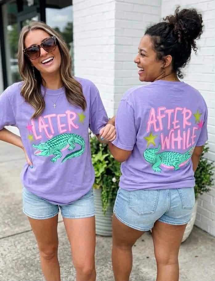 Later Alligator, After While Crocodile Tee PREORDER - Made To Order
