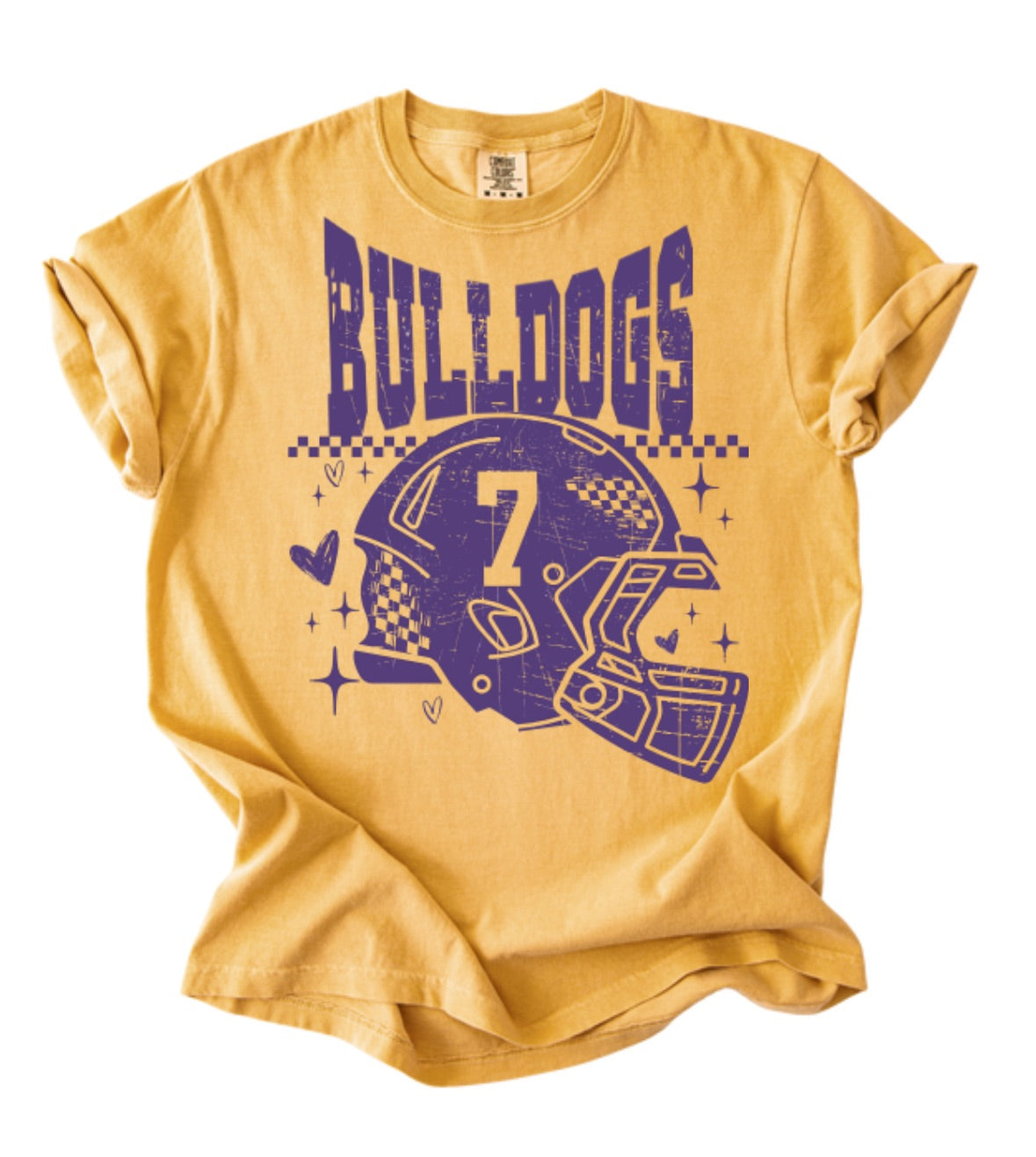 Custom Bulldogs Football Helmet PREORDER - Made To Order