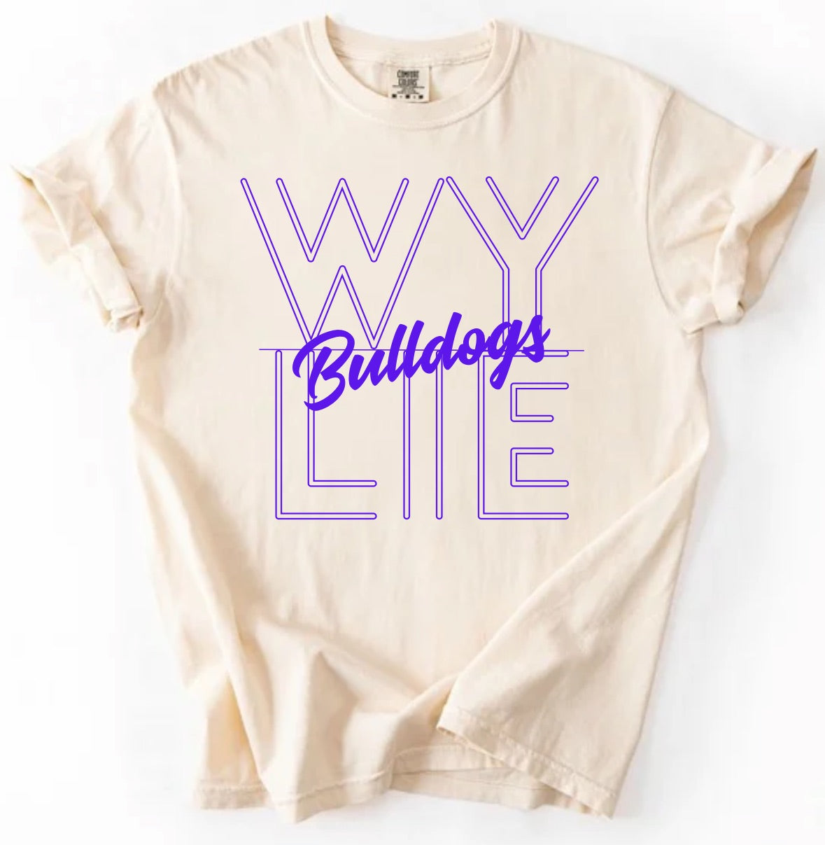 Wylie Bulldogs Stacked Tee PREORDER - Made to Order