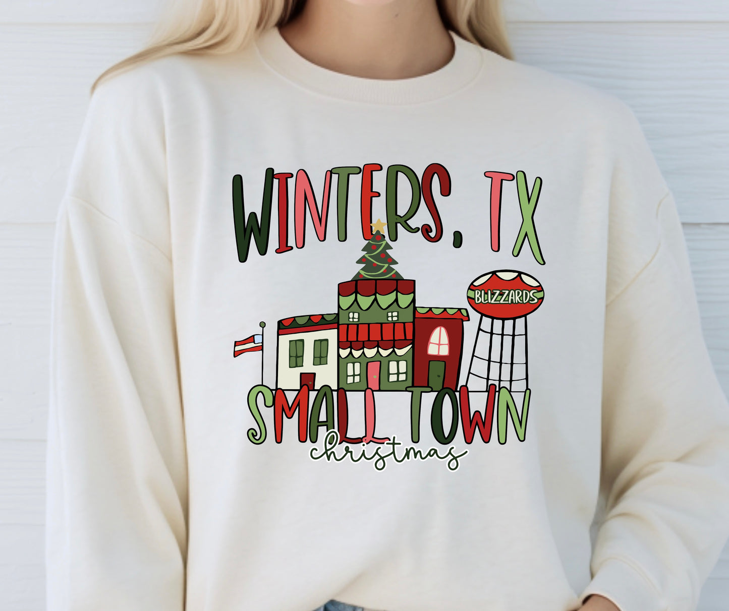 Custom Small Town Christmas PREORDER - Adult