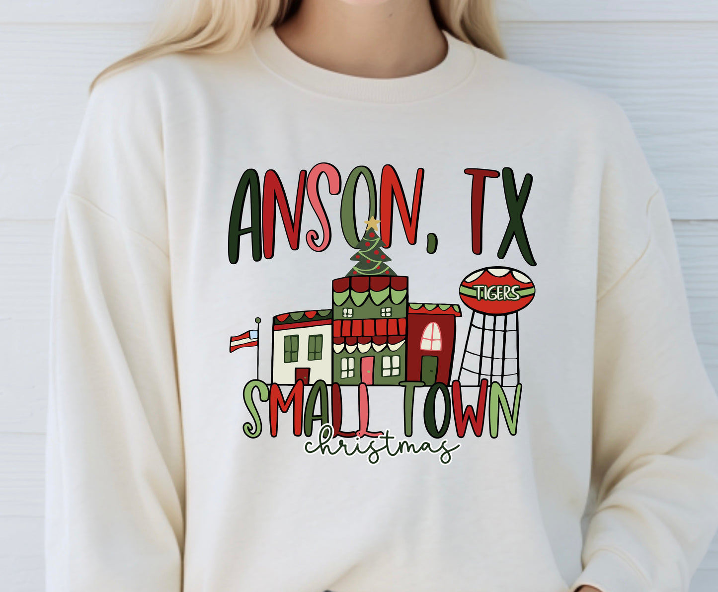 Custom Small Town Christmas PREORDER - Adult
