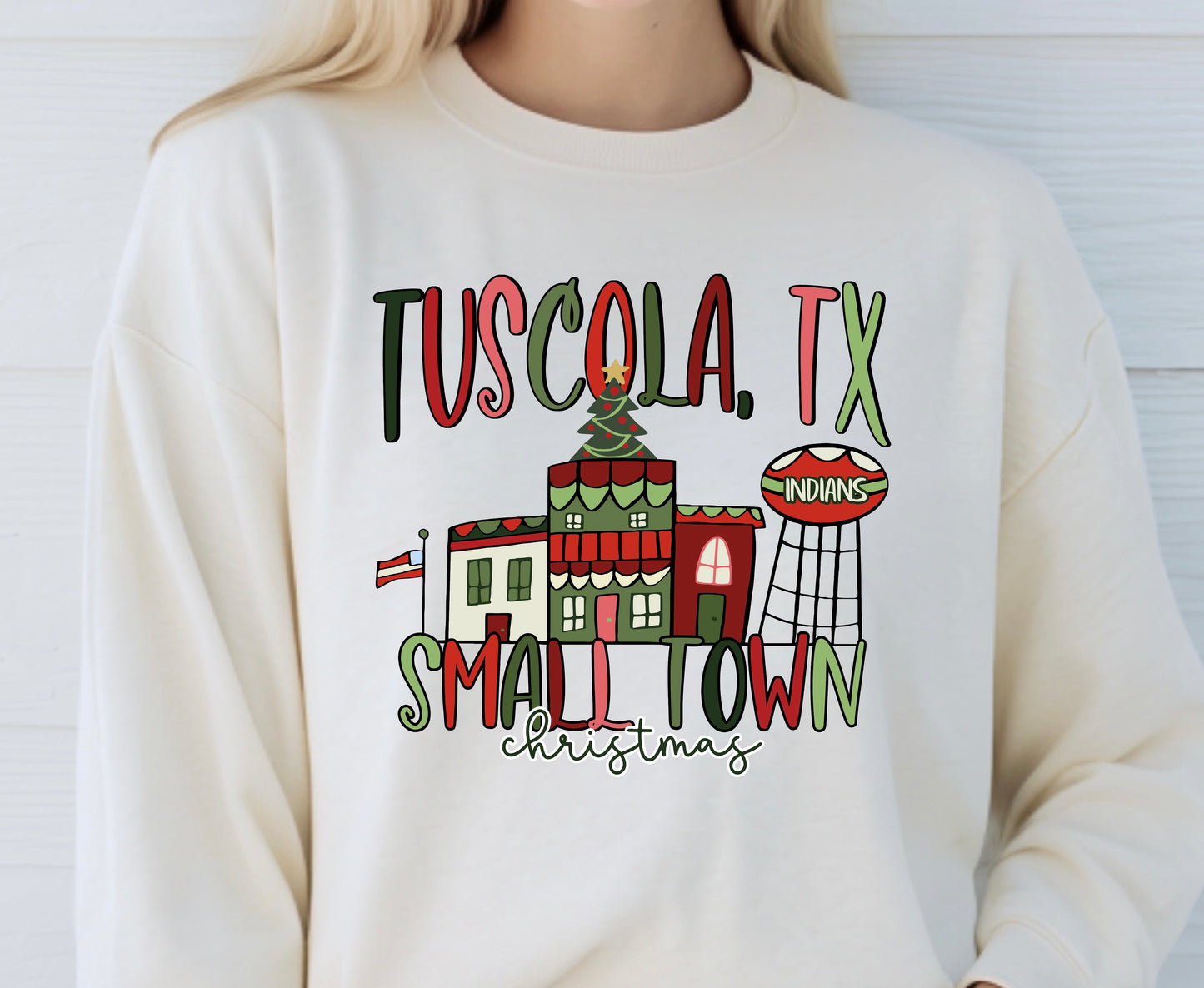 Custom Small Town Christmas PREORDER - Adult