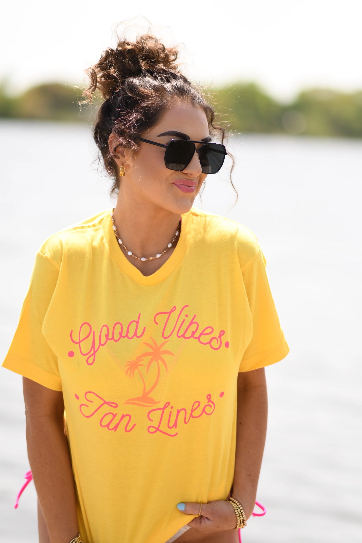 Good Vibes & Tan Lines Tee