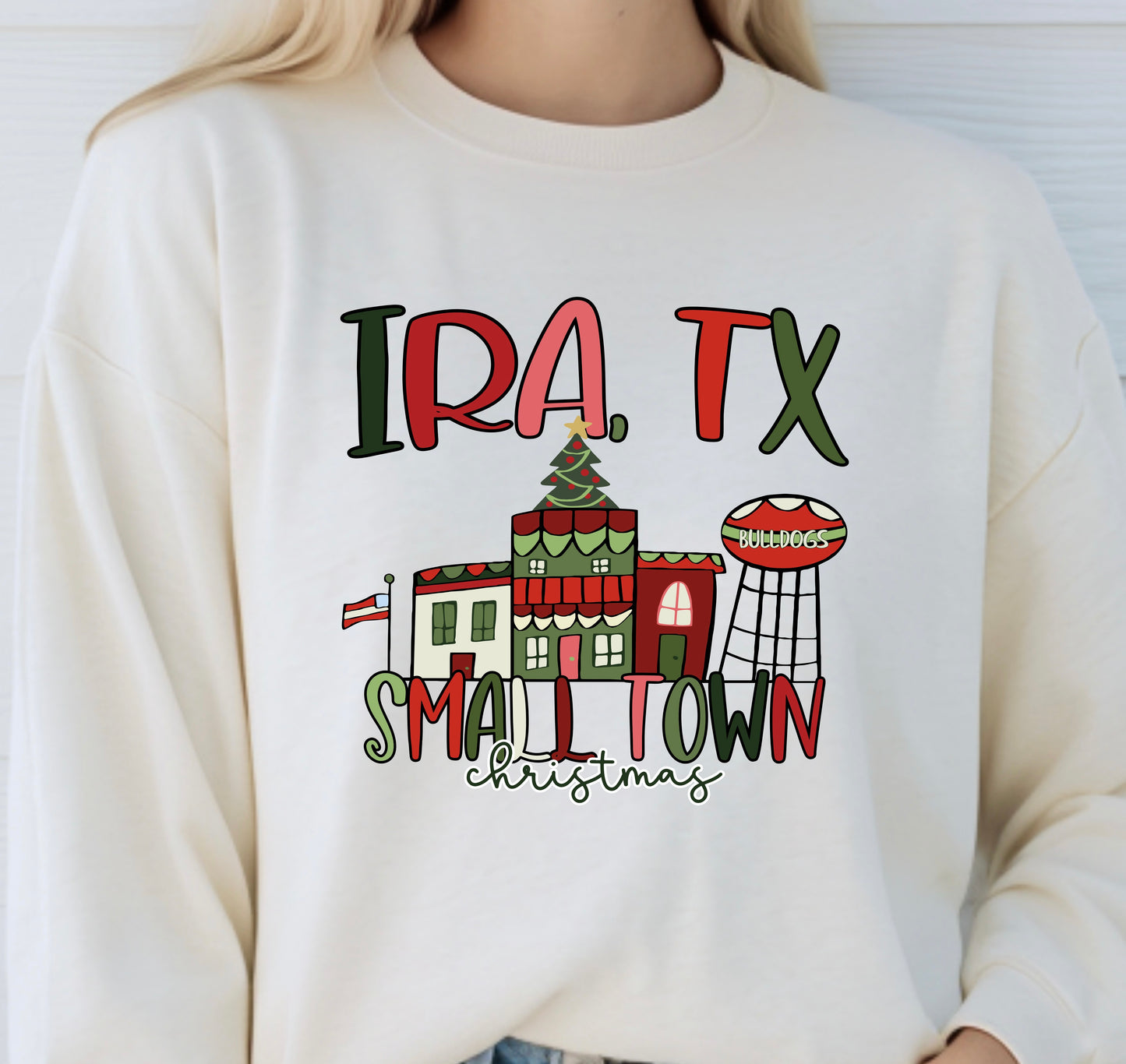 Custom Small Town Christmas PREORDER - Adult