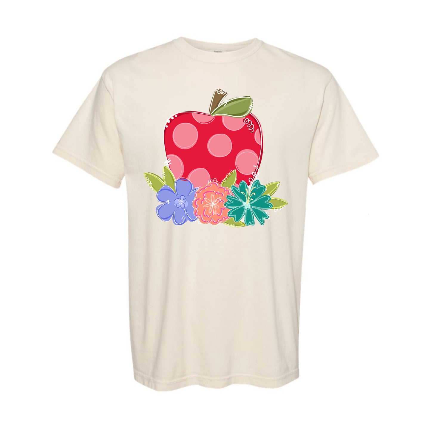 Floral Apple Tee PREORDER - Made To Order