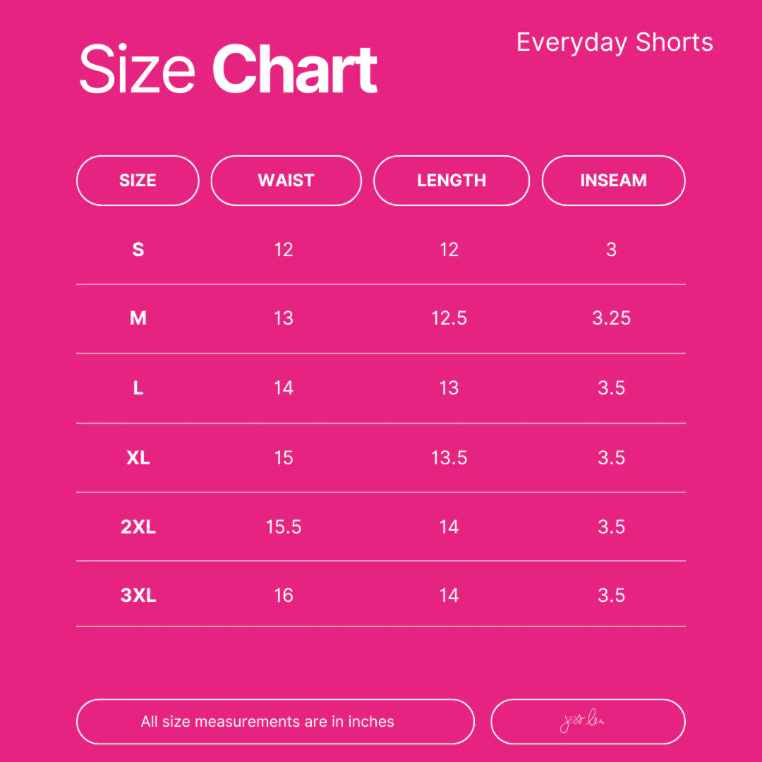 2026 Jess Lea Everyday Shorts PREORDER - Prints