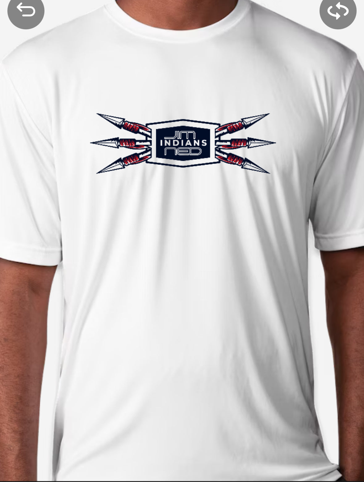 Jim Ned Indians Spears Drifit PREORDER - Youth & Adult