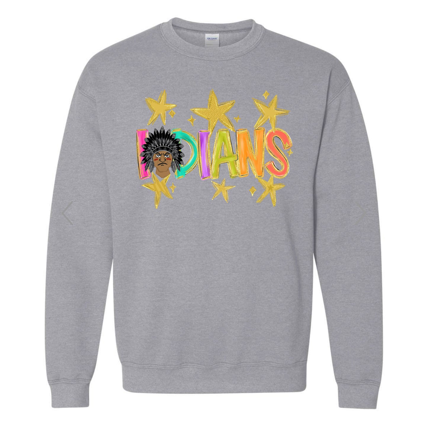 Preppy Mascot Team Spirit Tee PREORDER - Made To Order - Youth & Adult - Indians