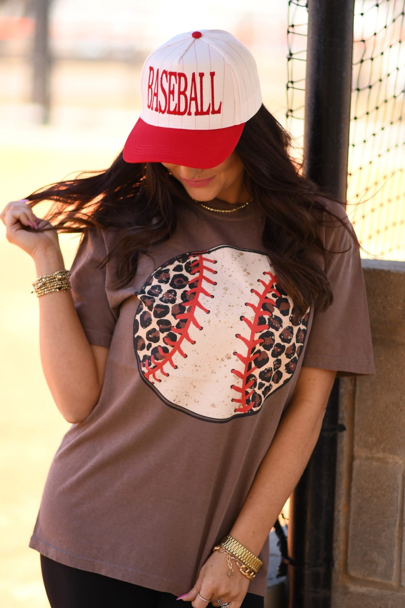 Leopard Baseball Tee PREORDER