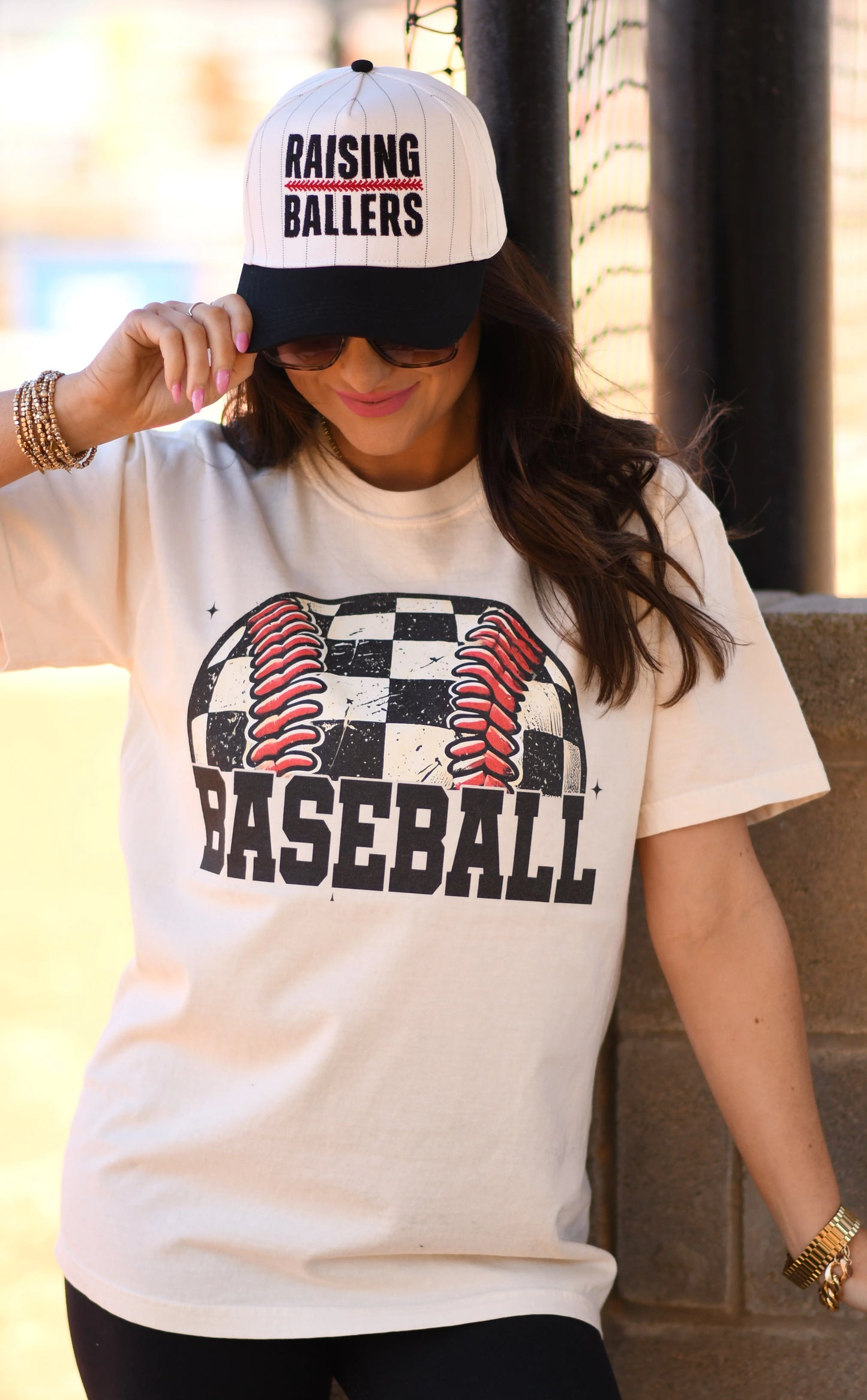 Checkered Baseball Tee PREORDER