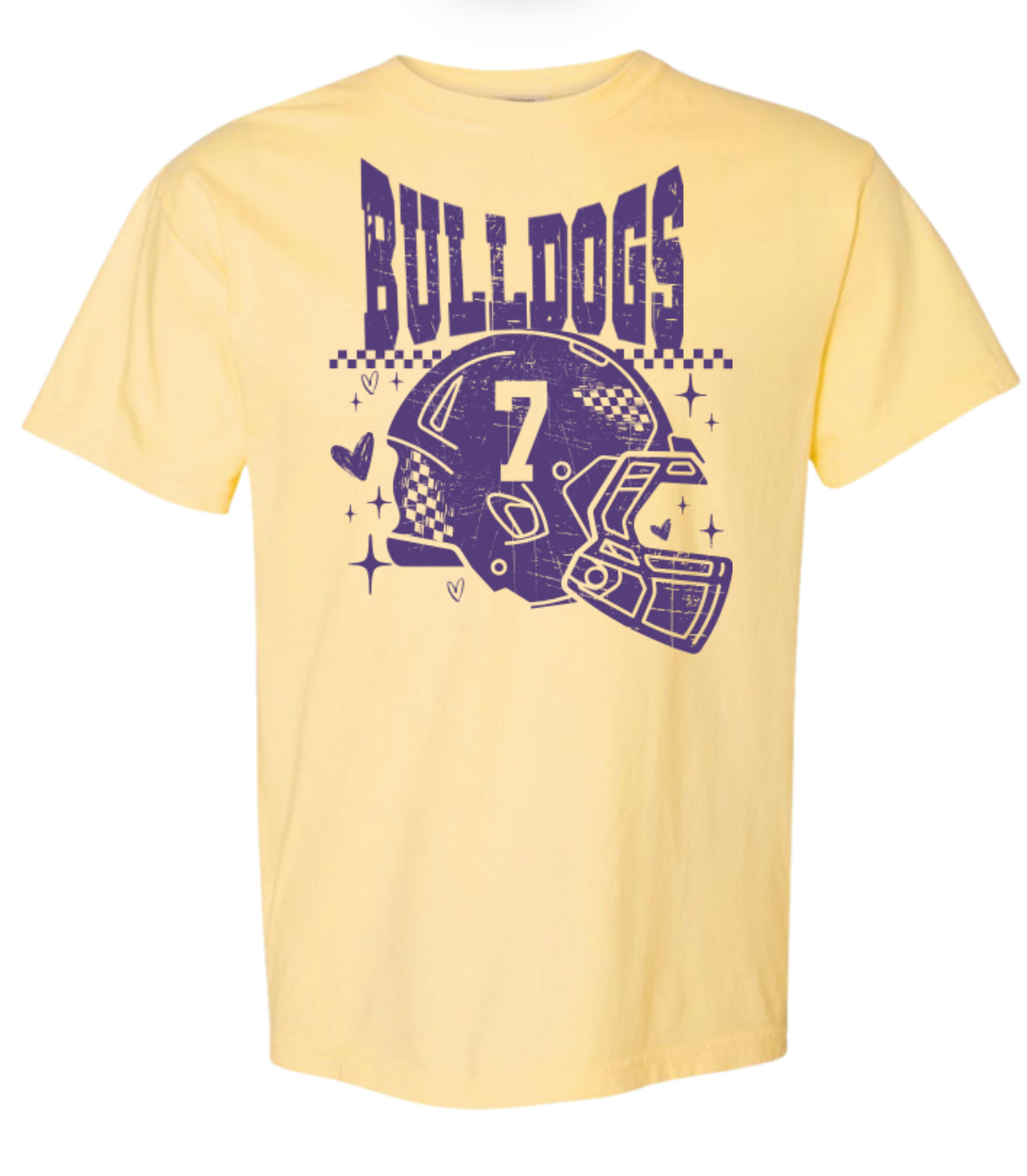 Custom Bulldogs Football Helmet PREORDER - Made To Order
