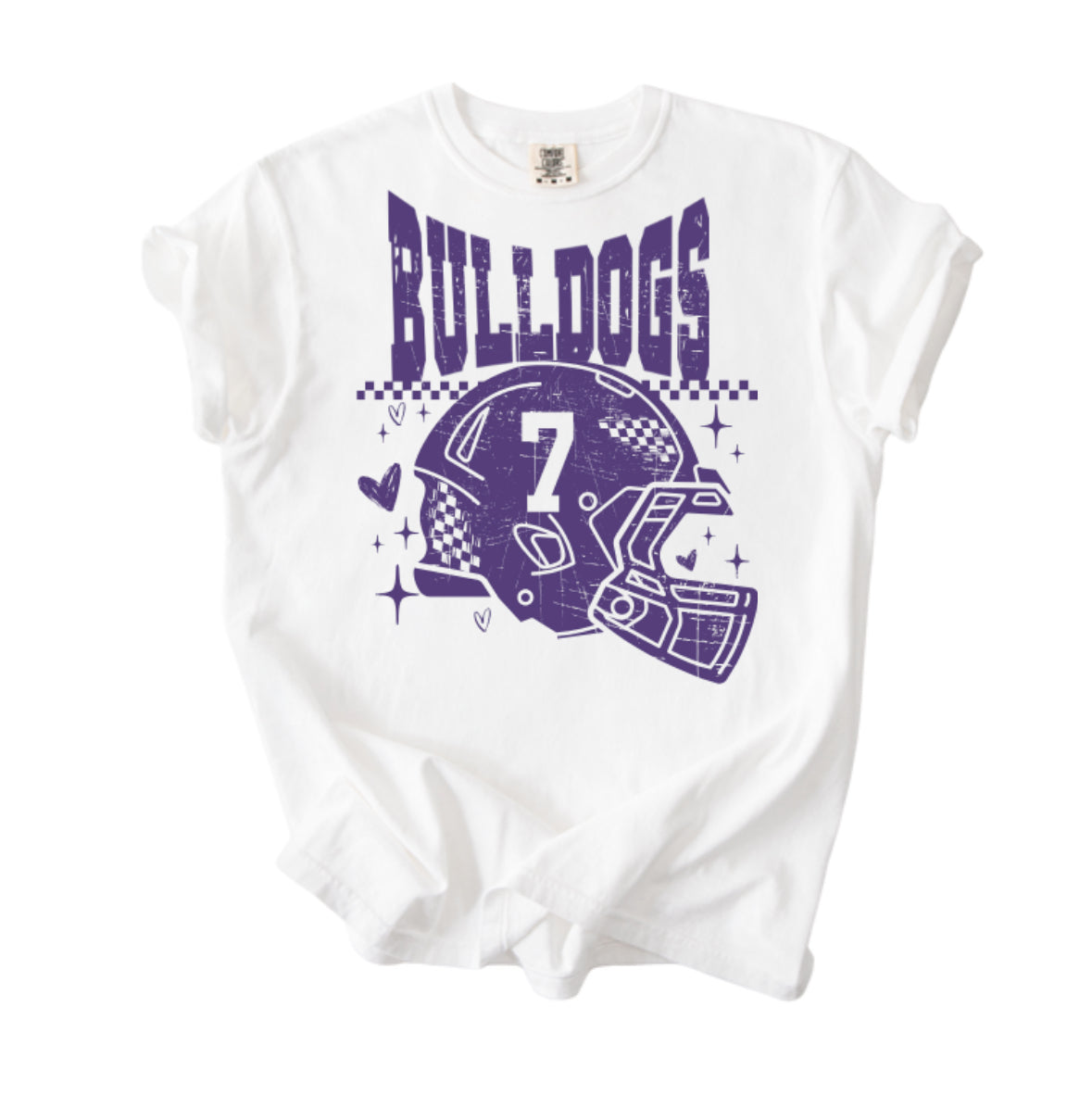 Custom Bulldogs Football Helmet PREORDER - Made To Order