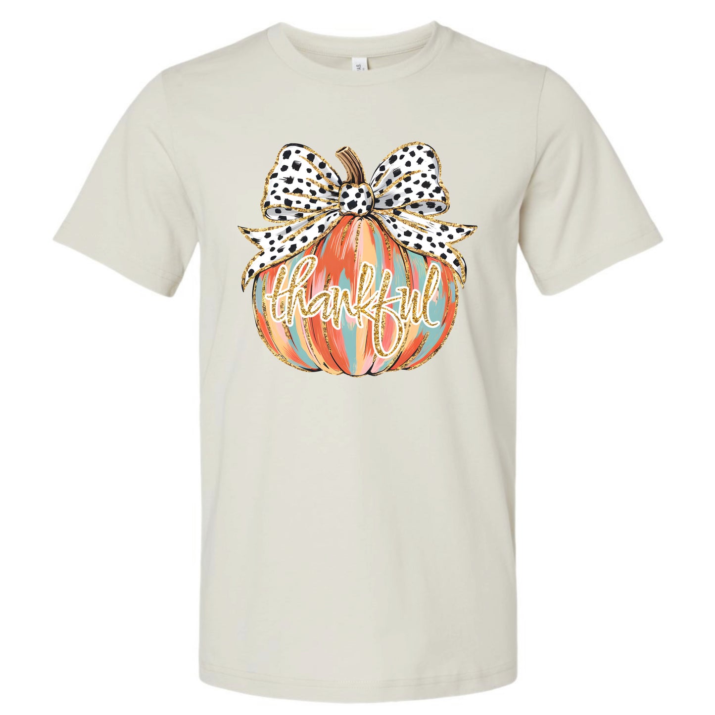 Colorful Thankful Pumpkin PREORDER - Made To Order - Adult