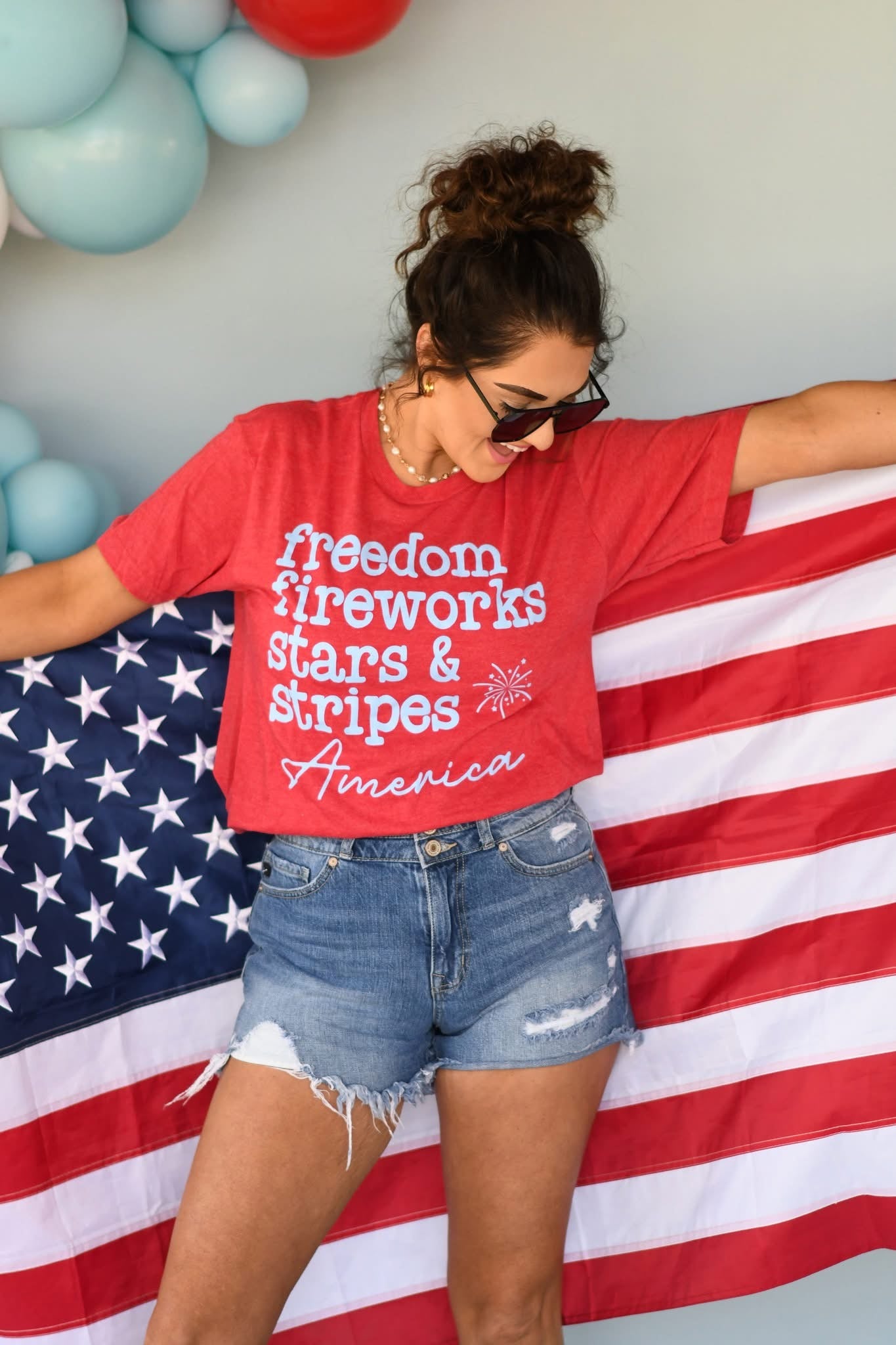 Freedom, Fireworks, Stars & Stripes Tee PREORDER