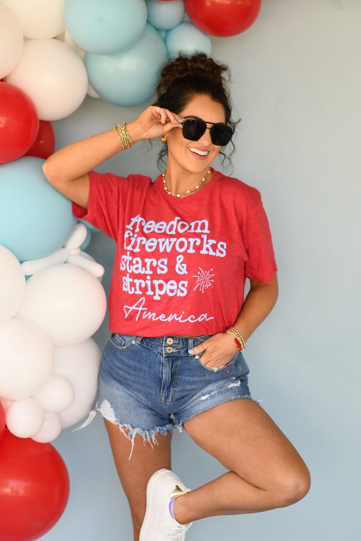 Freedom, Fireworks, Stars & Stripes Tee PREORDER
