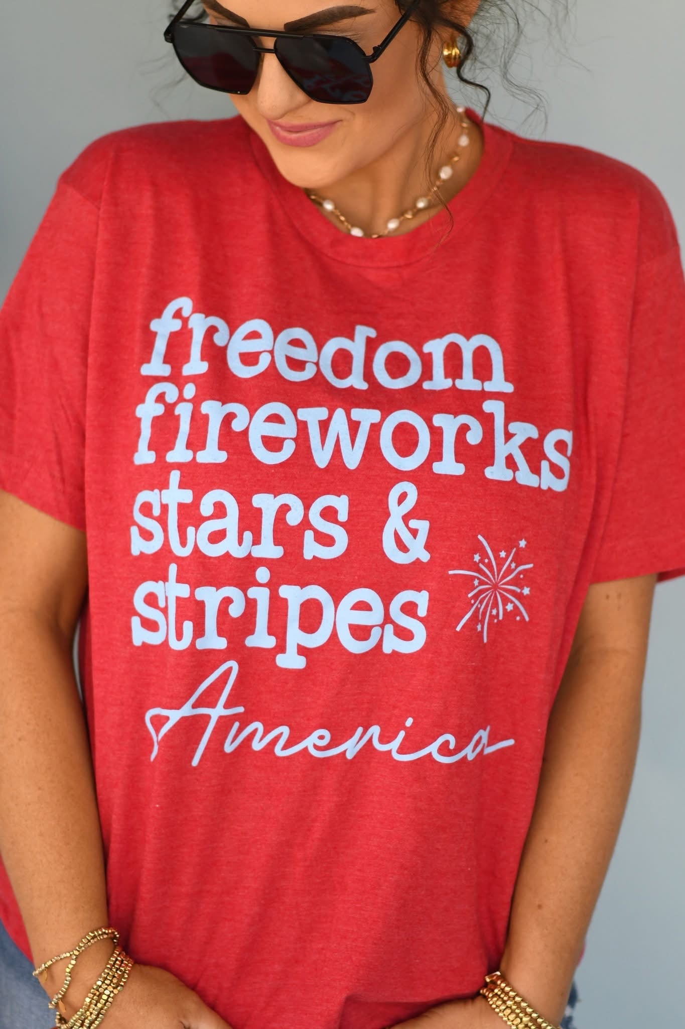 Freedom, Fireworks, Stars & Stripes Tee PREORDER
