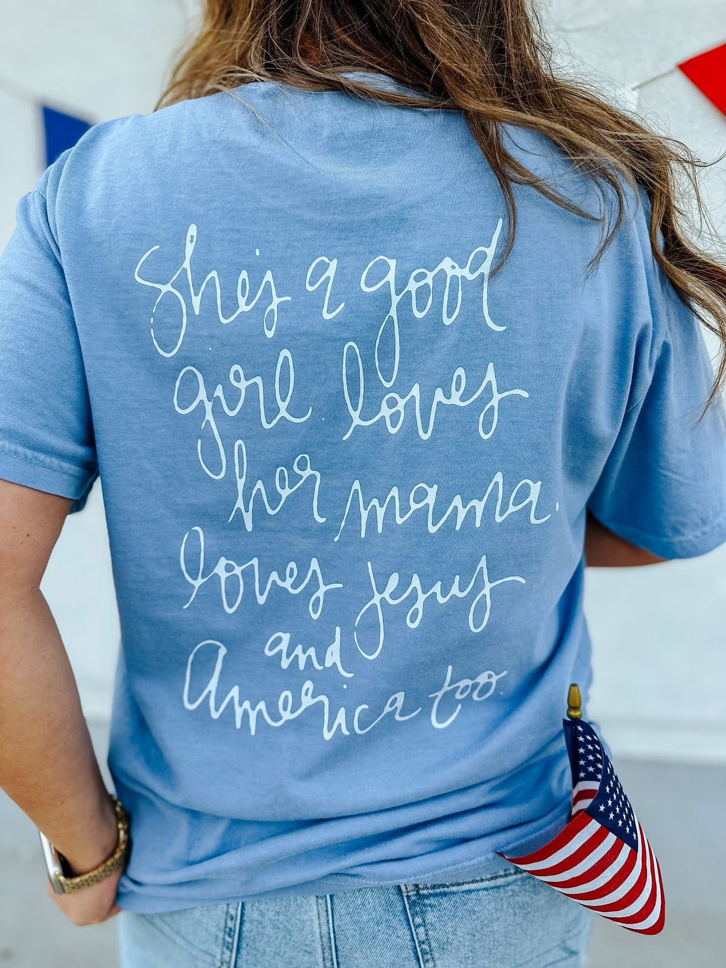 Loves Jesus & America Too Tee PREORDER