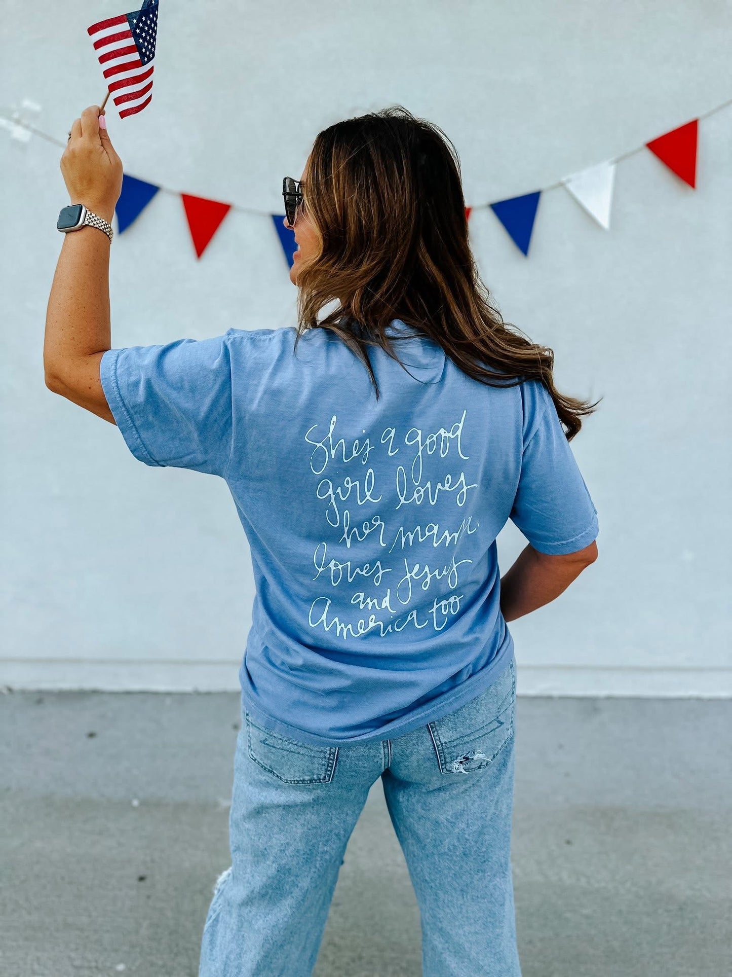 Loves Jesus & America Too Tee PREORDER