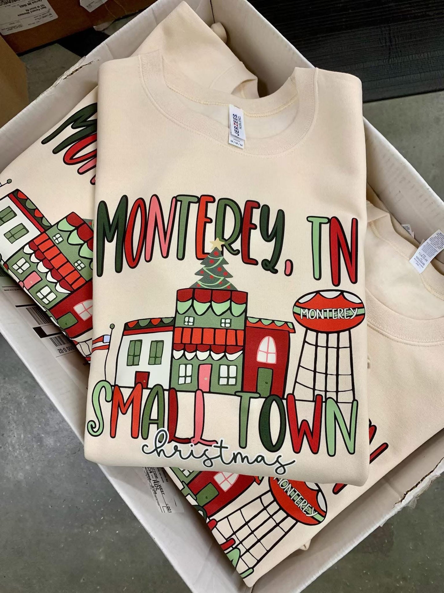 Custom Small Town Christmas PREORDER - Adult