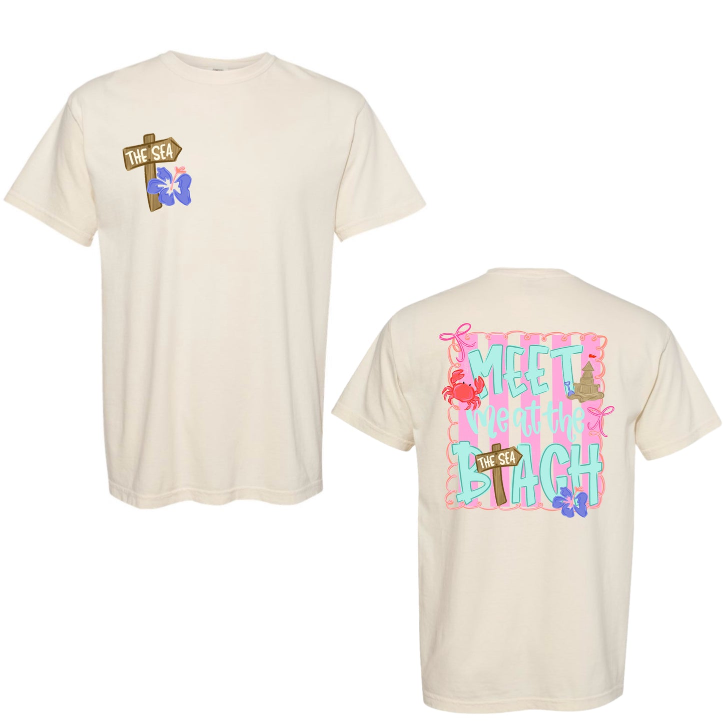 Meet Me At The Beach Tee PREORDER - Made To Order