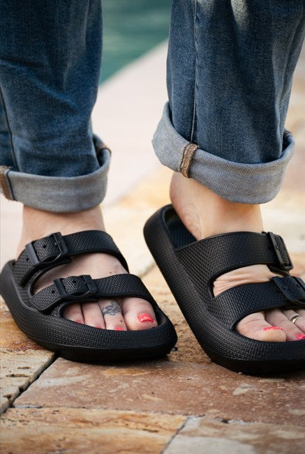 Buckle Slides - 2 Color Options