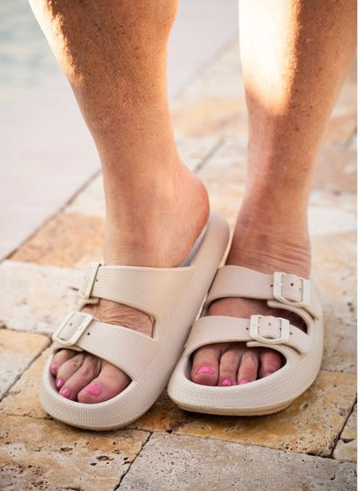 Buckle Slides - 2 Color Options
