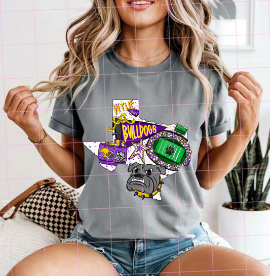 Wylie Bulldogs Collage Tee PREORDER