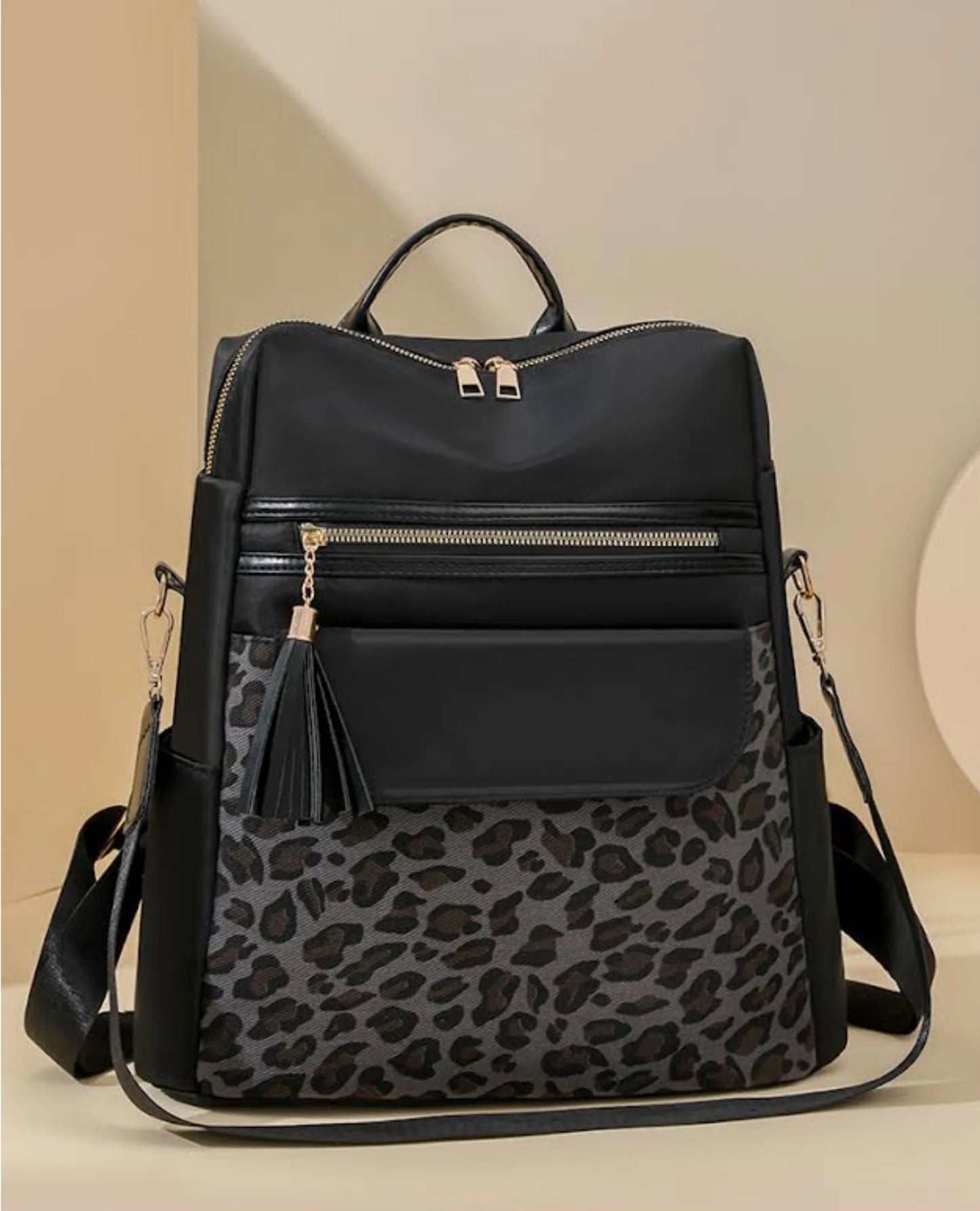 Two Tone Leopard Backpacks PREORDER