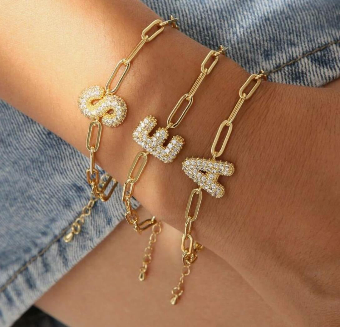 Bubble Initial Bracelets PREORDER