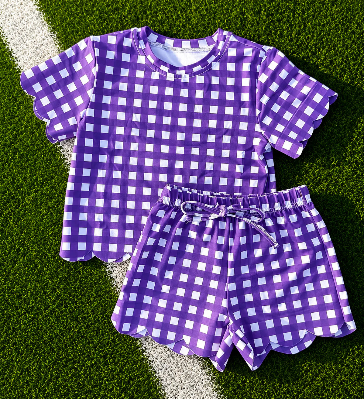 Custom Scalloped Girls Two Piece Set PREORDER