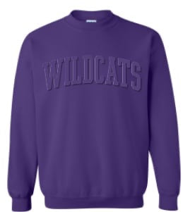 Embossed/Embroidered Wildcats PREORDER - Adult