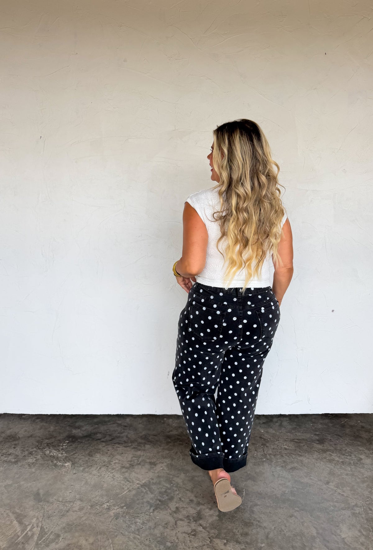 Black Polka Dot Jeans