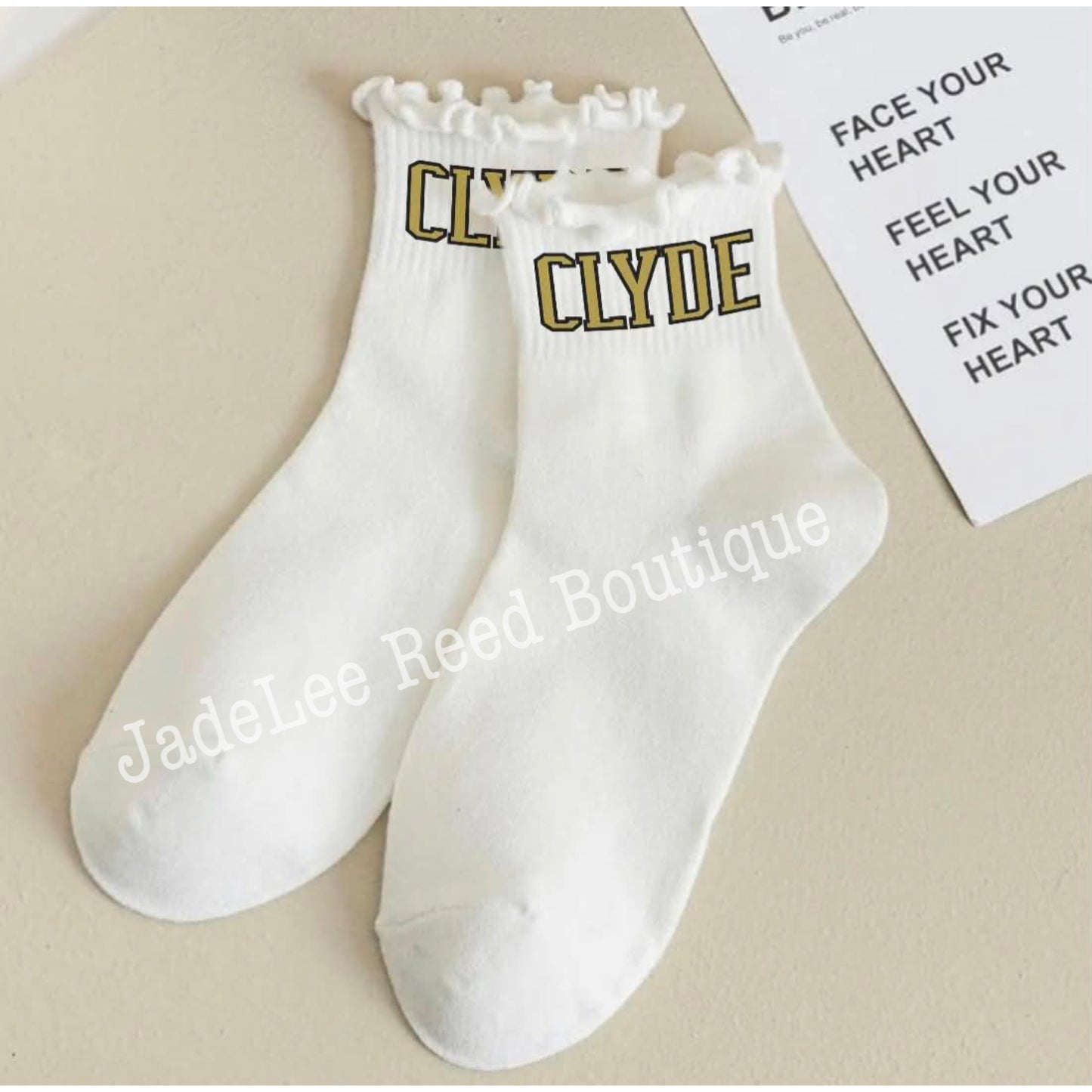 Ruffle Hem Team Socks PREORDER