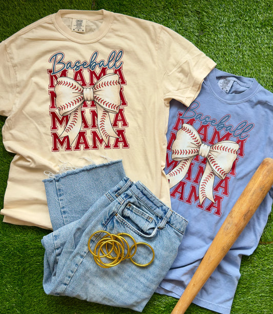 Baseball/Softball Mama Repeat Tee PREORDER