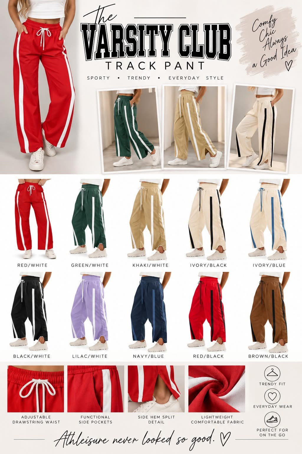 Varsity Club Track Pants PREORDER