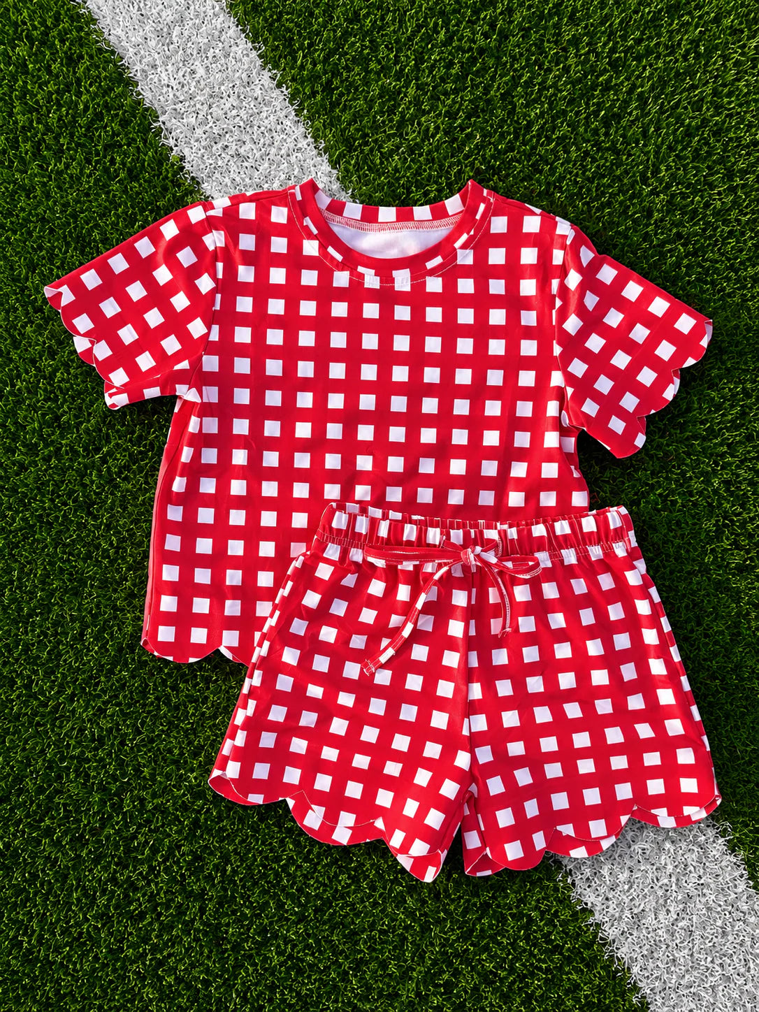 Custom Scalloped Girls Two Piece Set PREORDER