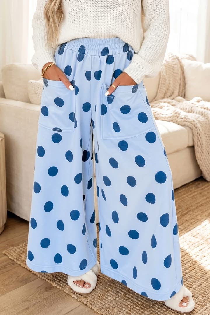 Polka Dot Wide Leg Pants PREORDER
