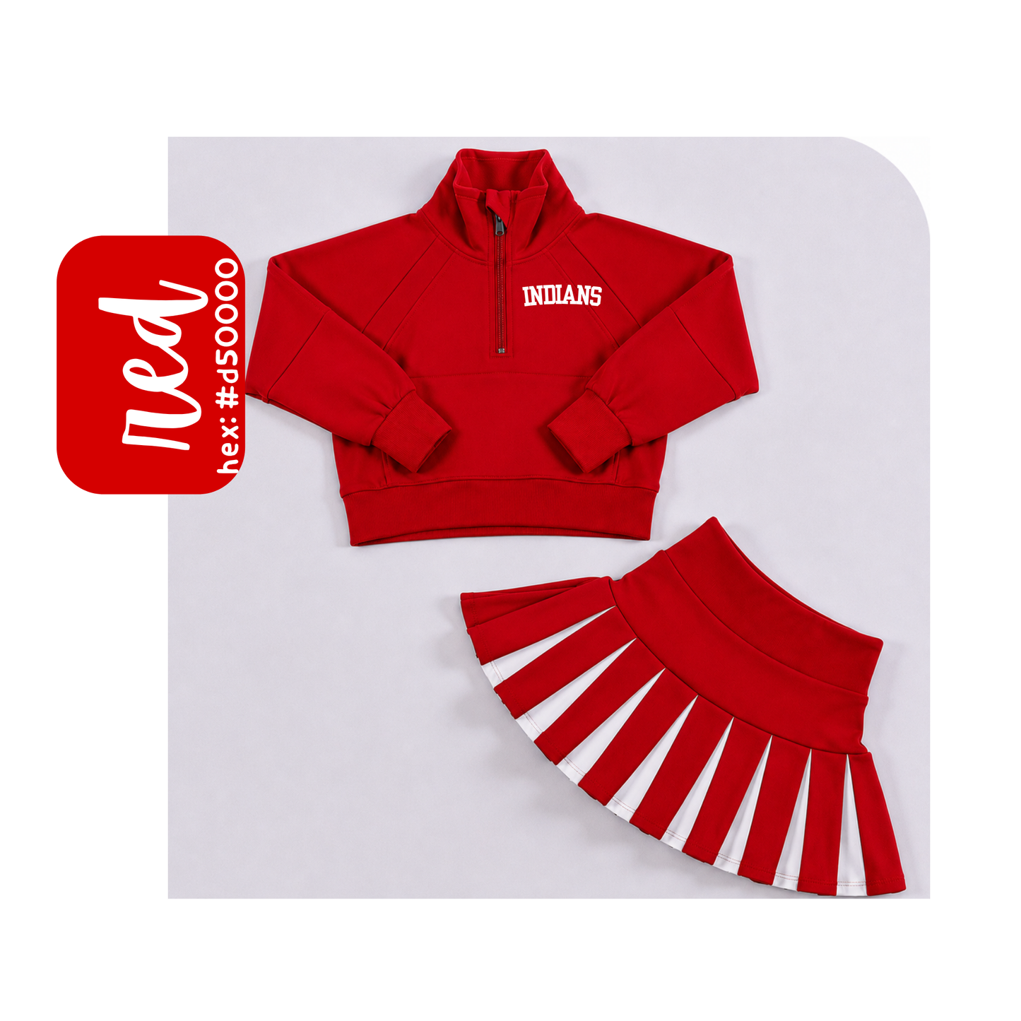 Jim Ned Indians Quarter Zip Set PREORDER