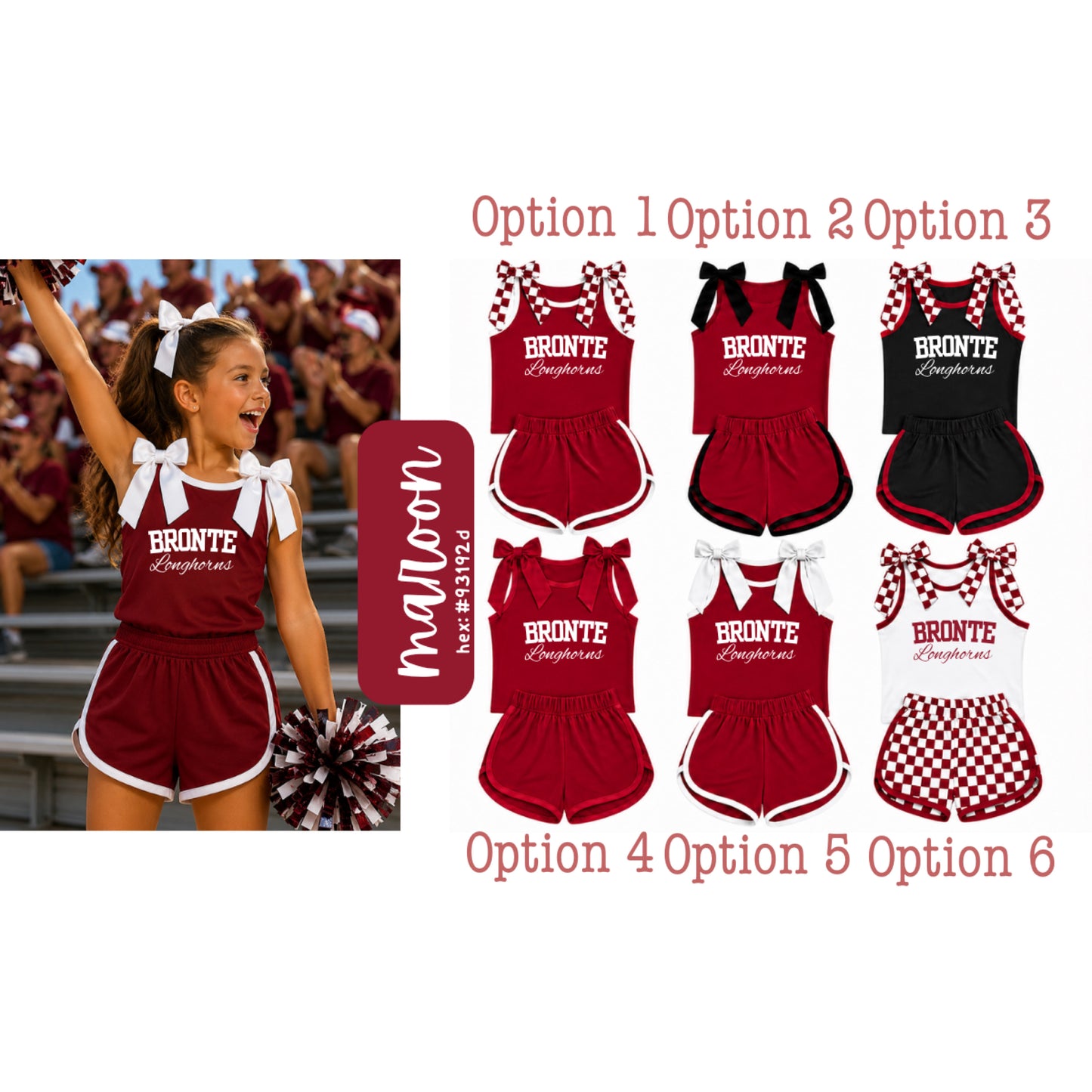 Bronte Longhorns Bow Tank Set PREORDER