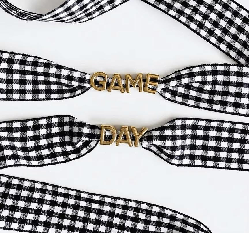 Game Day Gingham Shoe Laces PREORDER