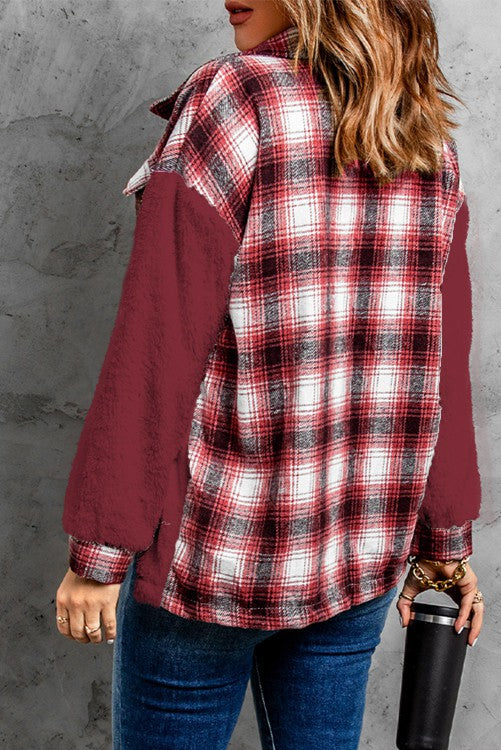 Sherpa Plaid Shacket