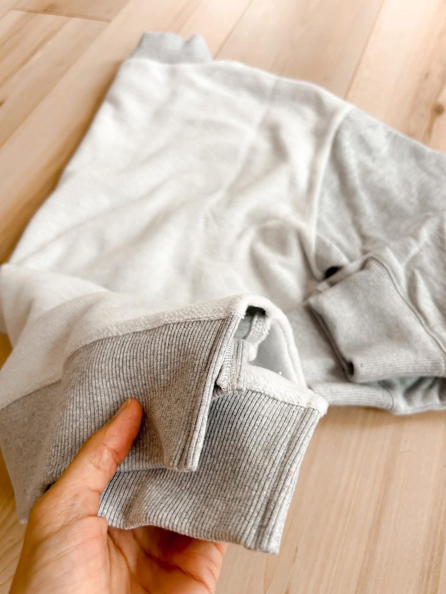 Oversized Inside Out & Reversible Mockneck Sweatshirt