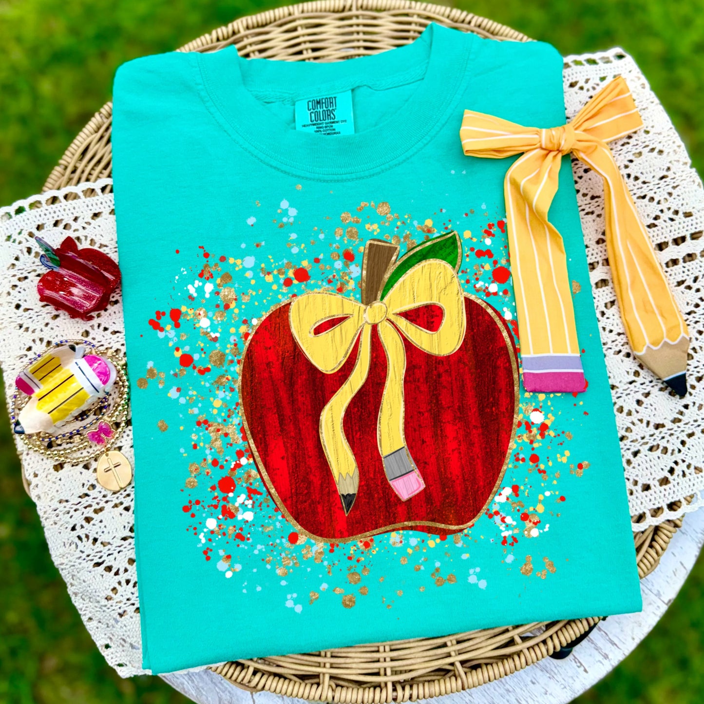 Apple Splatter Tee PREORDER - Made To Order