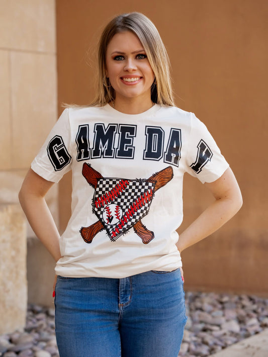 Game Day Check Home Plate Baseball/Softball Tee PREORDER