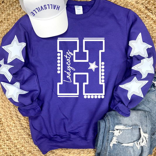 Custom Stars PURPLE Sweatshirt PREORDER - Youth & Adult