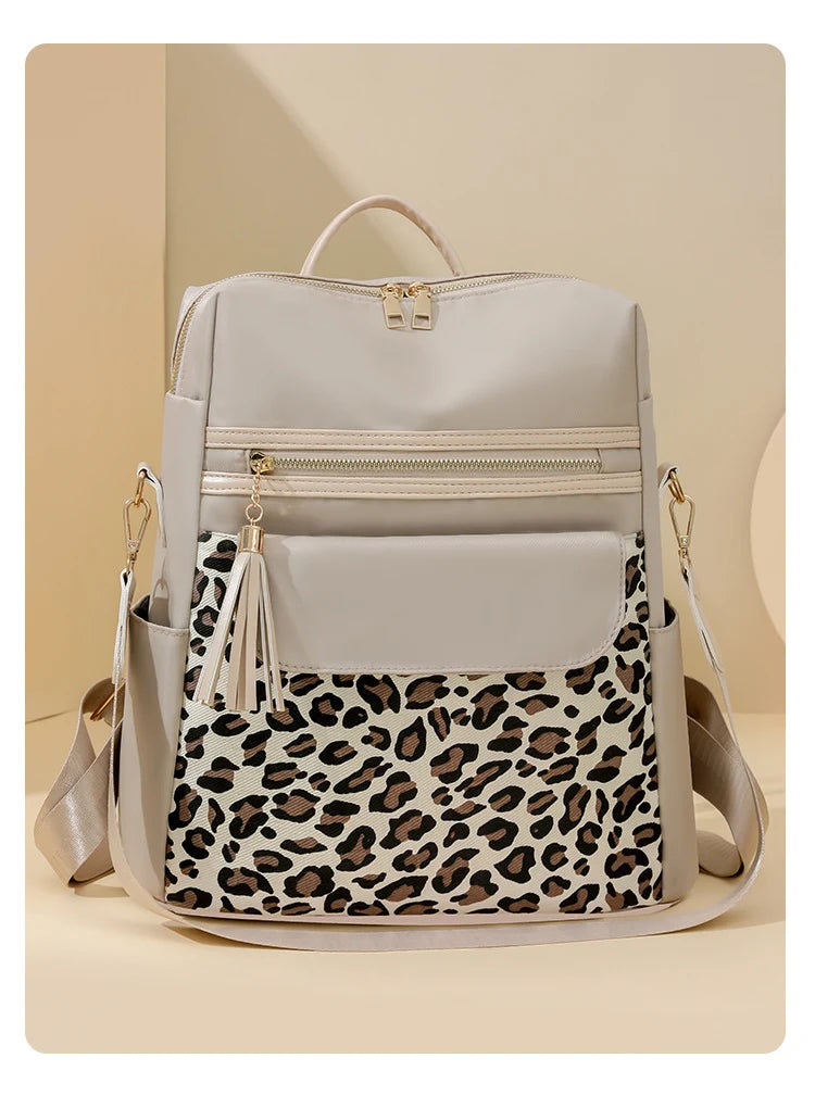 Two Tone Leopard Backpacks PREORDER