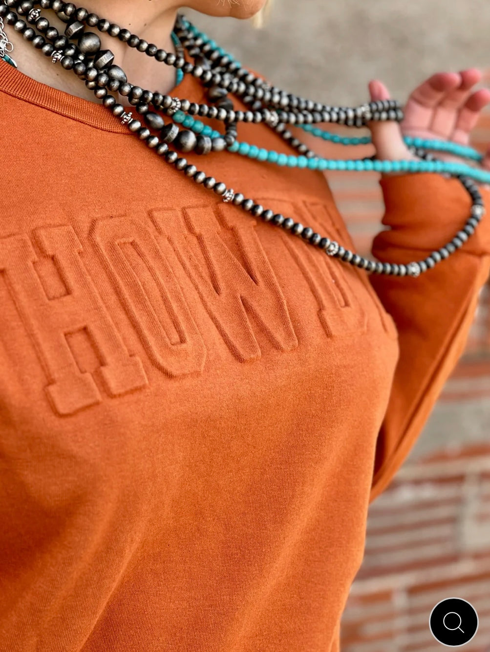 Howdy Embossed Sweatshirt