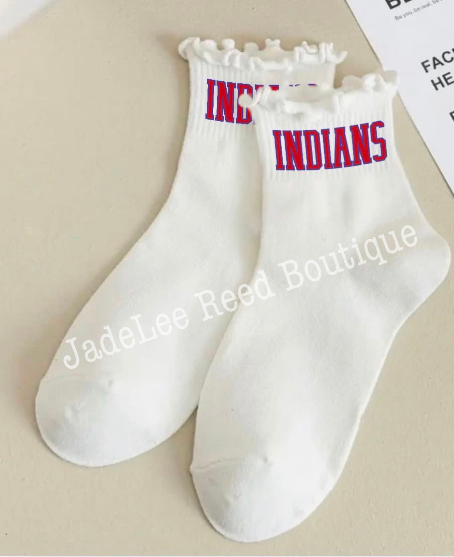 Ruffle Hem Team Socks PREORDER