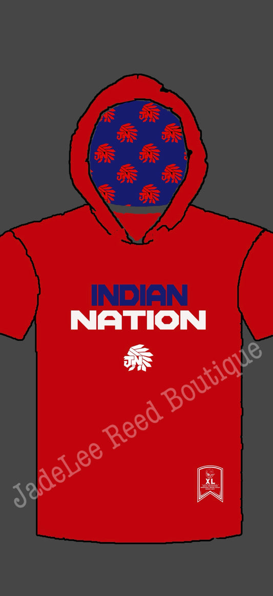 Indian Nation Short Sleeve Spirit Hoodie Youth - PREORDER