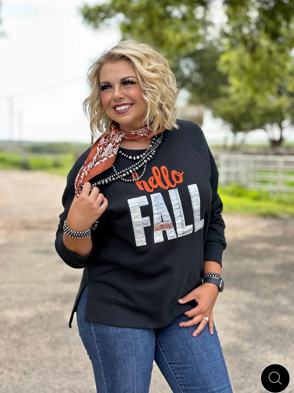 Hello Fall Applique Sweatshirt